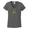 Ladies Heavy Cotton ™ 100% Cotton V Neck T Shirt Thumbnail