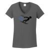 Ladies Heavy Cotton ™ 100% Cotton V Neck T Shirt Thumbnail
