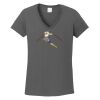 Ladies Heavy Cotton ™ 100% Cotton V Neck T Shirt Thumbnail