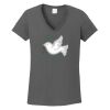 Ladies Heavy Cotton ™ 100% Cotton V Neck T Shirt Thumbnail