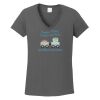 Ladies Heavy Cotton ™ 100% Cotton V Neck T Shirt Thumbnail