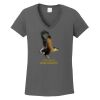 Ladies Heavy Cotton ™ 100% Cotton V Neck T Shirt Thumbnail