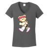 Ladies Heavy Cotton ™ 100% Cotton V Neck T Shirt Thumbnail