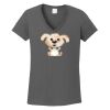 Ladies Heavy Cotton ™ 100% Cotton V Neck T Shirt Thumbnail