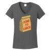 Ladies Heavy Cotton ™ 100% Cotton V Neck T Shirt Thumbnail