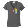 Ladies Heavy Cotton ™ 100% Cotton V Neck T Shirt Thumbnail