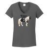 Ladies Heavy Cotton ™ 100% Cotton V Neck T Shirt Thumbnail