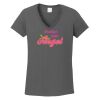 Ladies Heavy Cotton ™ 100% Cotton V Neck T Shirt Thumbnail