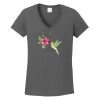 Ladies Heavy Cotton ™ 100% Cotton V Neck T Shirt Thumbnail