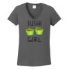 Ladies Heavy Cotton ™ 100% Cotton V Neck T Shirt Thumbnail