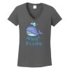 Ladies Heavy Cotton ™ 100% Cotton V Neck T Shirt Thumbnail