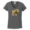 Ladies Heavy Cotton ™ 100% Cotton V Neck T Shirt Thumbnail