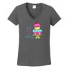 Ladies Heavy Cotton ™ 100% Cotton V Neck T Shirt Thumbnail