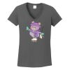 Ladies Heavy Cotton ™ 100% Cotton V Neck T Shirt Thumbnail