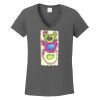 Ladies Heavy Cotton ™ 100% Cotton V Neck T Shirt Thumbnail