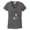 Ladies Heavy Cotton ™ 100% Cotton V Neck T Shirt Thumbnail