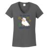 Ladies Heavy Cotton ™ 100% Cotton V Neck T Shirt Thumbnail