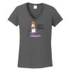 Ladies Heavy Cotton ™ 100% Cotton V Neck T Shirt Thumbnail