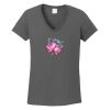 Ladies Heavy Cotton ™ 100% Cotton V Neck T Shirt Thumbnail