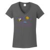 Ladies Heavy Cotton ™ 100% Cotton V Neck T Shirt Thumbnail