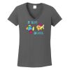 Ladies Heavy Cotton ™ 100% Cotton V Neck T Shirt Thumbnail
