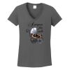 Ladies Heavy Cotton ™ 100% Cotton V Neck T Shirt Thumbnail