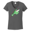 Ladies Heavy Cotton ™ 100% Cotton V Neck T Shirt Thumbnail