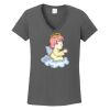 Ladies Heavy Cotton ™ 100% Cotton V Neck T Shirt Thumbnail