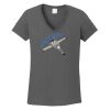 Ladies Heavy Cotton ™ 100% Cotton V Neck T Shirt Thumbnail