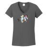 Ladies Heavy Cotton ™ 100% Cotton V Neck T Shirt Thumbnail