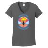 Ladies Heavy Cotton ™ 100% Cotton V Neck T Shirt Thumbnail