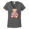 Ladies Heavy Cotton ™ 100% Cotton V Neck T Shirt Thumbnail