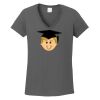 Ladies Heavy Cotton ™ 100% Cotton V Neck T Shirt Thumbnail