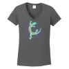Ladies Heavy Cotton ™ 100% Cotton V Neck T Shirt Thumbnail