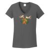 Ladies Heavy Cotton ™ 100% Cotton V Neck T Shirt Thumbnail