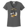 Ladies Heavy Cotton ™ 100% Cotton V Neck T Shirt Thumbnail