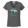 Ladies Heavy Cotton ™ 100% Cotton V Neck T Shirt Thumbnail