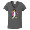 Ladies Heavy Cotton ™ 100% Cotton V Neck T Shirt Thumbnail