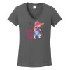 Ladies Heavy Cotton ™ 100% Cotton V Neck T Shirt Thumbnail