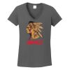 Ladies Heavy Cotton ™ 100% Cotton V Neck T Shirt Thumbnail