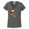 Ladies Heavy Cotton ™ 100% Cotton V Neck T Shirt Thumbnail