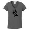 Ladies Heavy Cotton ™ 100% Cotton V Neck T Shirt Thumbnail