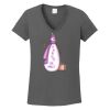 Ladies Heavy Cotton ™ 100% Cotton V Neck T Shirt Thumbnail
