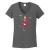 Ladies Heavy Cotton ™ 100% Cotton V Neck T Shirt Thumbnail
