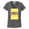 Ladies Heavy Cotton ™ 100% Cotton V Neck T Shirt Thumbnail