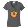 Ladies Heavy Cotton ™ 100% Cotton V Neck T Shirt Thumbnail