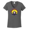 Ladies Heavy Cotton ™ 100% Cotton V Neck T Shirt Thumbnail