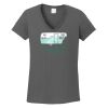 Ladies Heavy Cotton ™ 100% Cotton V Neck T Shirt Thumbnail