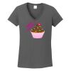 Ladies Heavy Cotton ™ 100% Cotton V Neck T Shirt Thumbnail