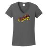 Ladies Heavy Cotton ™ 100% Cotton V Neck T Shirt Thumbnail